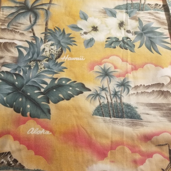 Kys Mens Hawaiian Shirt Made in USA W 27" L30 1/2" - Picture 4 of 8